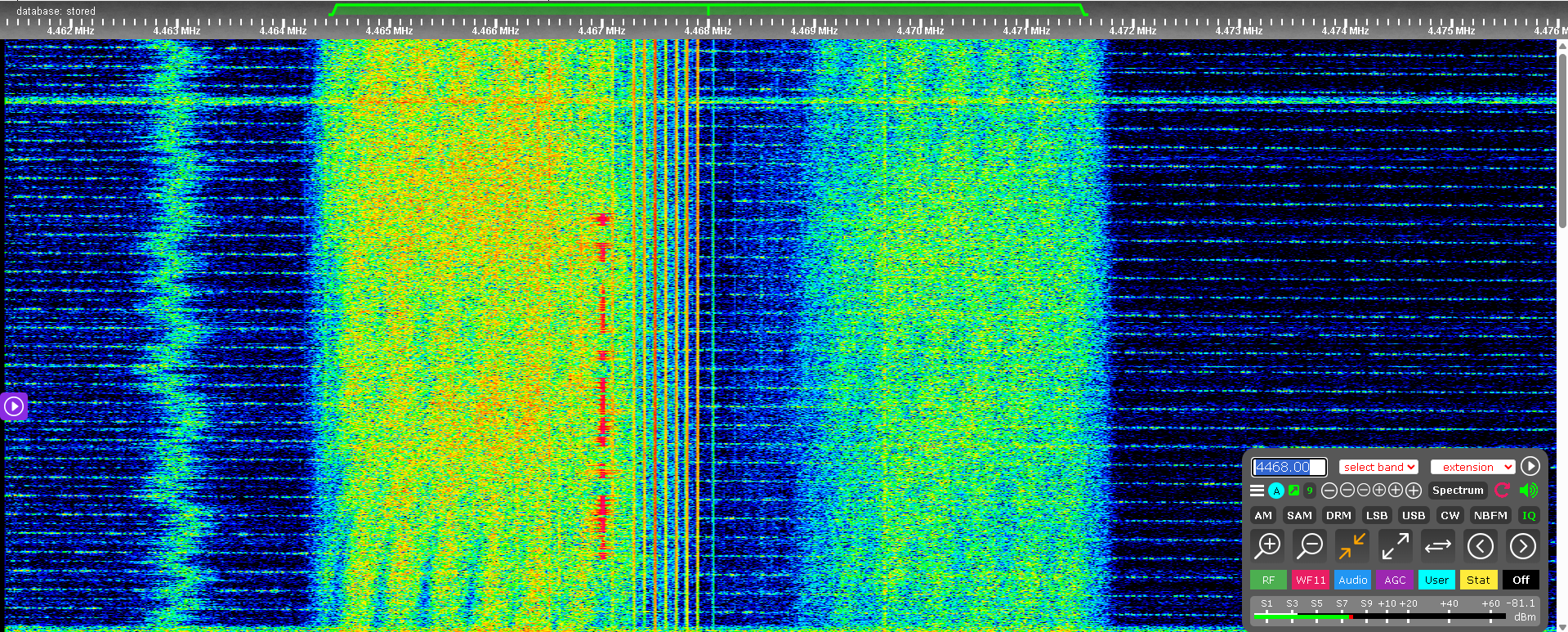 Waterfall picture of S4468 on 4468 kHz
