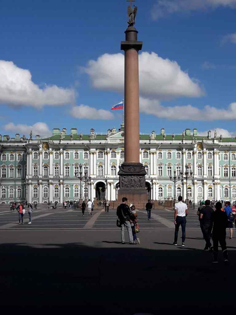 The Palace Square where the Vulkan or Western Military District HQ is located