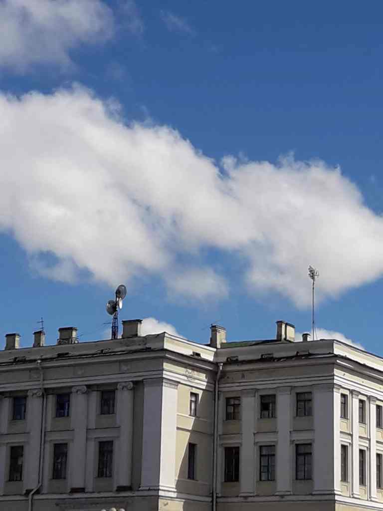 The Palace Square where the Vulkan or Western Military District HQ is located